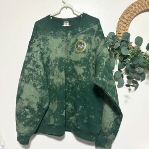 Green Tie-Dye Sweatshirt